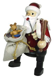 KWO Räuchermännchen Kantenhocker Weihnachtsmann (KWO 21190) Räuchermännchen als 'Kantenhocker': Weihnachtsmann